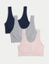 Marks & Spencer"3pk Seamless Non Wired Crop Tops"